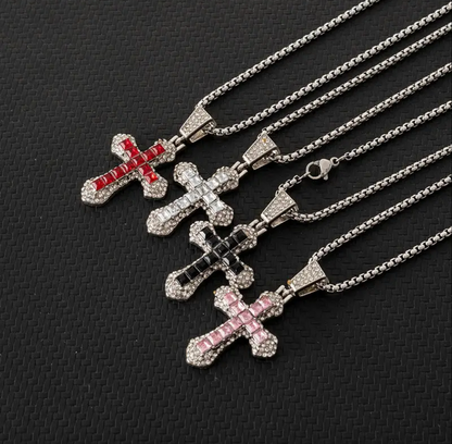 Club Eveil Stainless Steel Cross Necklace