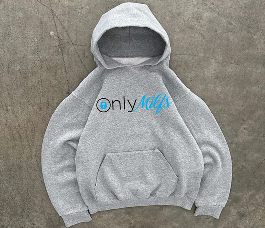 Light Grey Only Milfs hoodie