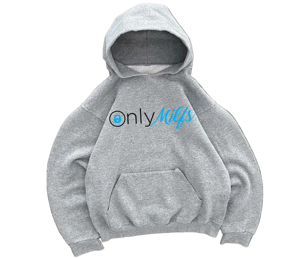 Light Grey Only Milfs hoodie