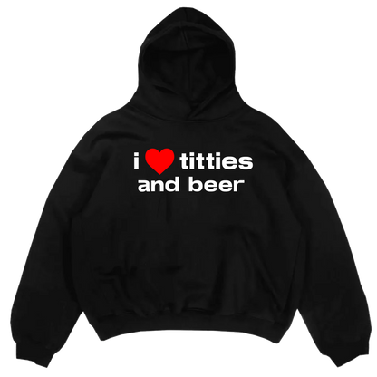 I love titties hoodie